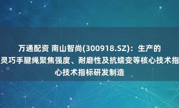 万通配资 南山智尚(300918.SZ)：生产的适配机器人灵巧手腱绳聚焦强度、耐磨性及抗蠕变等核心技术指标研发制造