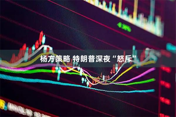 杨方策略 特朗普深夜“怒斥”